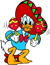Donald Duck Logo 25 heat sticker