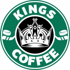 Los Angeles Kings Starbucks Coffee Logo heat sticker