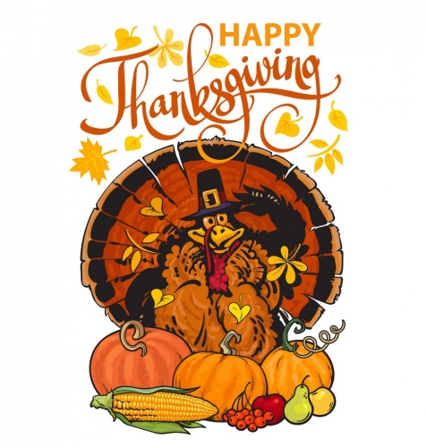 Thanksgiving Day Logo 40 custom vinyl decal