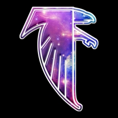 Galaxy Atlanta Falcons Logo heat sticker