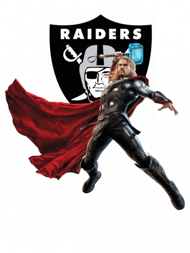 Oakland Raiders Thor Logo custom vinyl decal