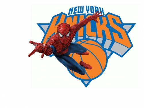 New York Knicks Spider Man Logo custom vinyl decal