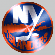 New York Islanders Stainless steel logo heat sticker