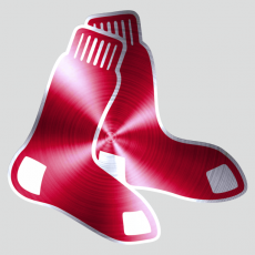 Boston Red Sox Stainless steel logo custom vinyl decal