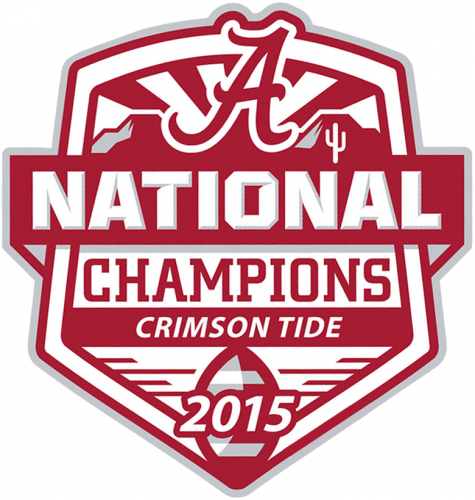 Alabama Crimson Tide 2015 Champion Logo heat sticker