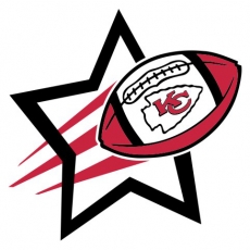 Kansas City Chiefs Football Goal Star logo heat sticker