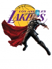 Los Angeles Lakers Thor Logo custom vinyl decal