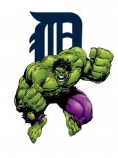 Detroit Tigers Hulk Logo heat sticker