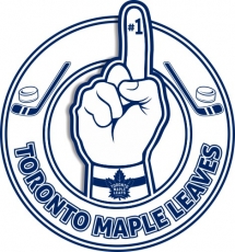Number One Hand Toronto Maple Leaves logo custom vinyl decal