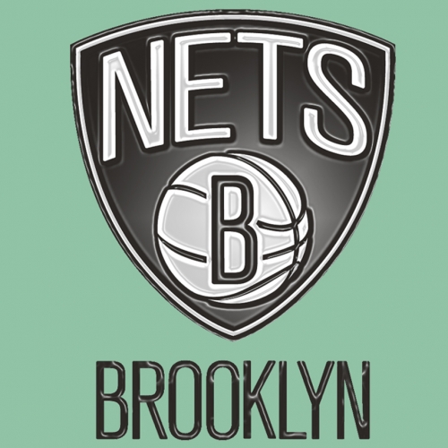 Brooklyn Nets Plastic Effect Logo custom vinyl decal