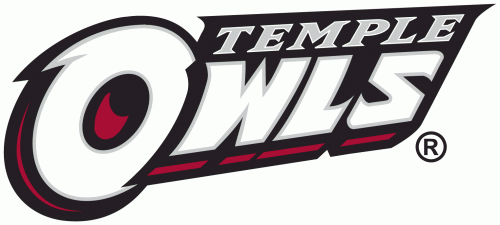 Temple Owls 1996-Pres Wordmark Logo 01 heat sticker