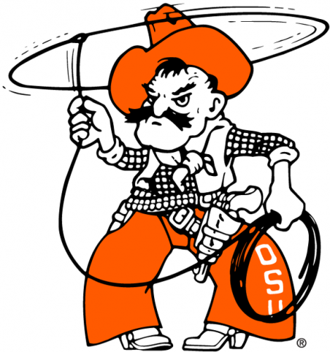 Oklahoma State Cowboys 1973-2018 Mascot Logo 01 heat sticker