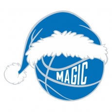 Orlando Magic Basketball Christmas hat logo heat sticker