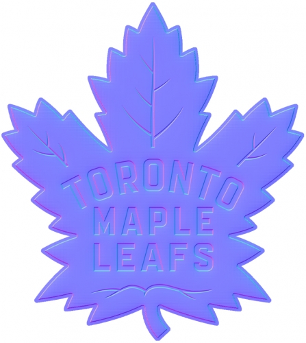 Toronto Maple Leafs Colorful Embossed Logo heat sticker