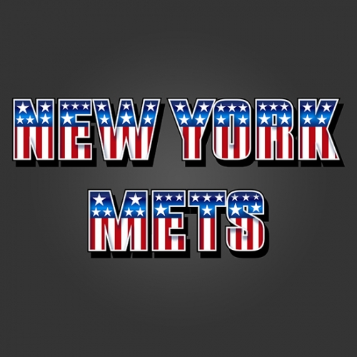 New York Mets American Captain Logo heat sticker
