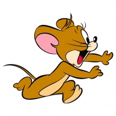 Tom and Jerry Logo 25 heat sticker