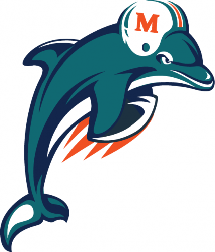 Miami Dolphins 1997-2012 Alternate Logo custom vinyl decal