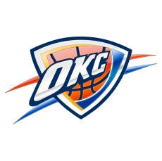 Oklahoma City Thunder Crystal Logo heat sticker