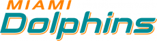 Miami Dolphins 2013-Pres Wordmark Logo 04 custom vinyl decal