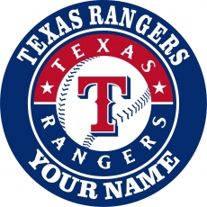Texas Rangers Customized Logo heat sticker