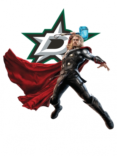 Dallas Stars Thor Logo heat sticker