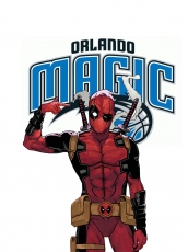 Orlando Magic Deadpool Logo heat sticker