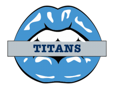 Tennessee Titans Lips Logo heat sticker