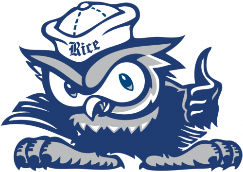 Rice Owls 2010-2016 Mascot Logo heat sticker