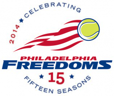 Philadelphia Freedoms 2014 Anniversary Logo heat sticker