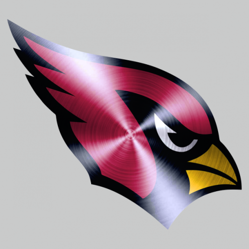 Arizona Cardinals Stainless steel logo custom vinyl decal