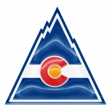 Colorado Rockies Crystal Logo heat sticker