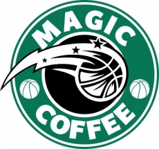 Orlando Magic Starbucks Coffee Logo custom vinyl decal