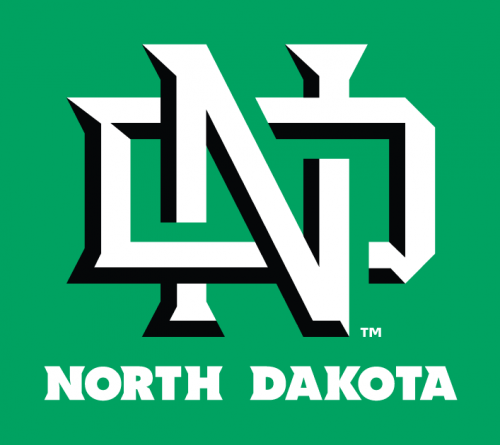 North Dakota Fighting Hawks 2012-2015 Primary Dark Logo heat sticker