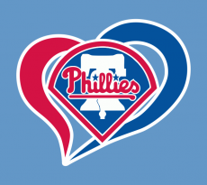 Philadel Phillies Heart Logo heat sticker