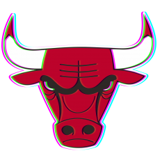 Phantom Chicago Bulls logo heat sticker