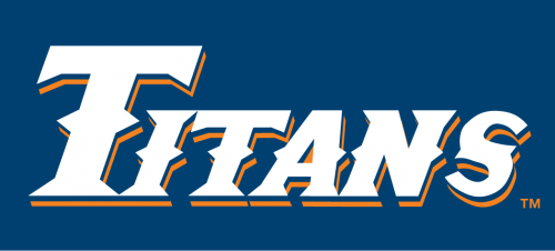 Cal State Fullerton Titans 1992-2009 Wordmark Logo heat sticker