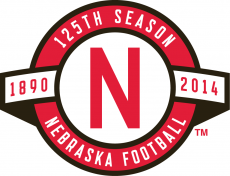 Nebraska Cornhuskers 2014 Anniversary Logo heat sticker