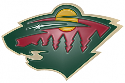 Minnesota Wild Plastic Effect Logo custom vinyl decal