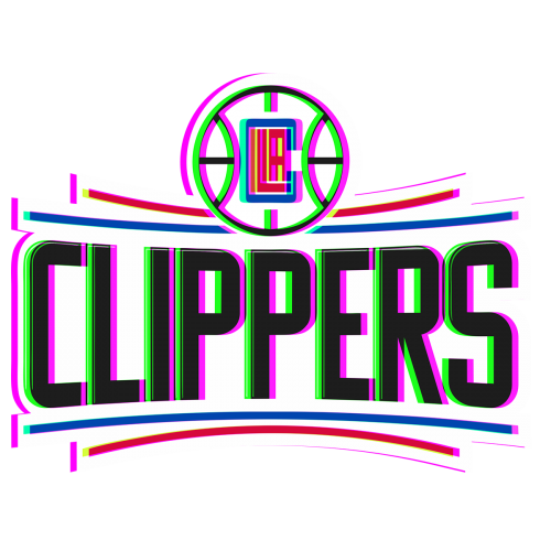 Phantom Los Angeles Clippers logo heat sticker
