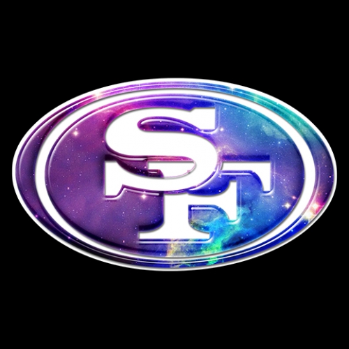 Galaxy San Francisco 49ers Logo heat sticker