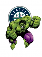Seattle Mariners Hulk Logo custom vinyl decal