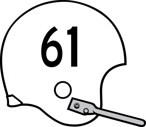 Nebraska Cornhuskers 1961-1965 Helmet heat sticker