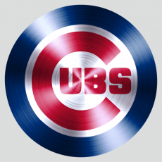 Chicago Cubs Stainless steel logo heat sticker