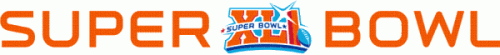 Super Bowl XLI Wordmark 02 Logo custom vinyl decal