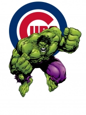 Chicago Cubs Hulk Logo heat sticker