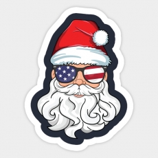 Santa Claus Logo 04 custom vinyl decal