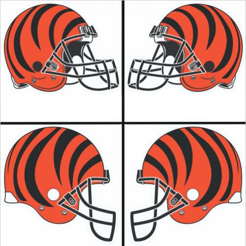 Cincinnati Bengals Helmet Logo heat sticker