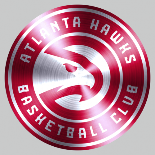 Atlanta Hawks Stainless steel logo heat sticker
