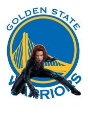 Golden State Warriors Black Widow Logo custom vinyl decal