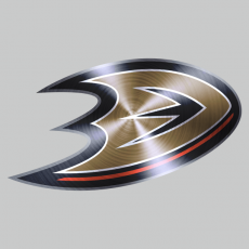 Anaheim Ducks Stainless steel logo heat sticker